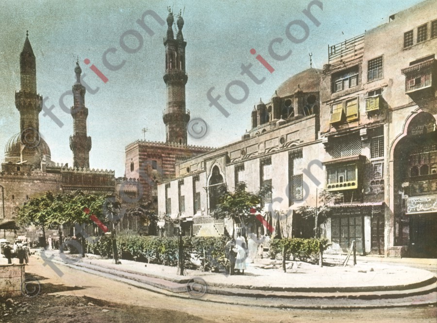 Die El-Ahzar-Moschee in Kairo | The El Ahzar Mosque in Cairo - Foto foticon-simon-008-009.jpg | foticon.de - Bilddatenbank für Motive aus Geschichte und Kultur